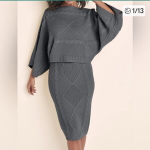 Venus Knit Sweater and Skirt Set